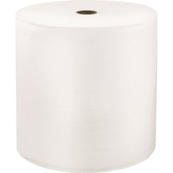 LoCor Hardwound Roll Towels - 1 Ply - 8in x 800 ft - White - Virgin Fiber - 6 / Carton