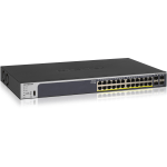 Netgear ProSafe GS728TPP Ethernet Switch - 24 Ports - Manageable - 2 Layer Supported - Modular - 4 SFP Slots - 483.50 W Power Consumption - Twisted Pair, Optical Fiber - Rack-mountable - Lifetime Limited Warranty