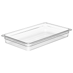 Cambro Camwear GN 1/1 Size 2in Food Pans, 2inH x 12-3/4inW x 20-7/8inD, Clear, Set Of 6 Pans