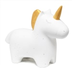 Simple Designs Porcelain Unicorn-Shaped Table Lamp, 4-5/8inH, White