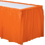 Amscan Plastic Table Skirts, Orange Peel, 21' x 29in, Pack Of 2 Skirts