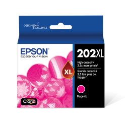 Epson 202XL Claria High-Yield Magenta Ink Cartridge, T202XL320-S