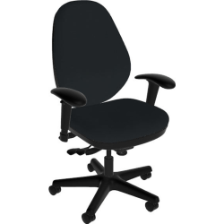 HON Ignition Vinyl Multi-Purpose Stacking Guest Chair, Black