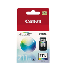 Canon CL-211XL High-Yield Tri-Color Ink Cartridge, 2975B001