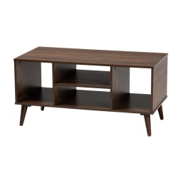 SEI Furniture Camino Mission Faux Slate Sideboard And Display Curio, Rectangular, Espresso