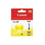 Canon CLI-221Y ChromaLife 100+ Yellow Ink Tank, 2949B001