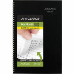 At-A-Glance DayMinder Monthly Academic Planner - Julian Dates - Monthly - 14 Month - July 2024 - August 2025 - 1 Month Double Page Layout - 8in x 12in Sheet Size - Black - 1 Each