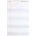 Business Source Writing Pads - 50 Sheets - 0.34in Ruled - 16 lb Basis Weight - Legal - 8 1/2in x 14in - White Paper - Micro Perforated, Easy Tear, Sturdy Back - 1 Dozen