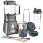 Cuisinart Hurricane Compact Juicing Blender, 13-15/16in x 7-1/2in, Gunmetal