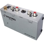 PylePro Ultra-Compact Phono Turntable Preamp, 4-1/4inH x 1-1/4inW x 2-1/2inD, Silver, PYLPP444