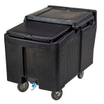 Cambro SlidingLid Ice Caddy, 175-Lb Capacity, Black