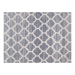 Anji Mountain Mitte Rug'd Chair Mat, 1/2inH x 40inW x 54inD, Gray/Beige