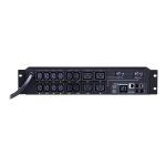 CyberPower Switched Metered-by-Outlet PDU81008 - Power distribution unit (rack-mountable) - AC 200-240 V - Ethernet, USB, serial - input: NEMA L6-30 - output connectors: 16 (power IEC 60320 C13, IEC 60320 C19) - 2U - 12 ft cord