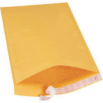 Partners Brand Kraft EZ Open Tear-Tab Bubble Mailers, #6, 12 1/2in x 19in, Pack Of 25