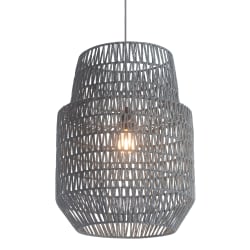 Zuo Modern Daydream Ceiling Lamp, 17-7/10inW, Gray Shade/Gray Base