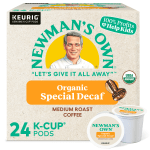 Newmans Own Organics Special Blend Single-Serve Coffee K-Cup Pods, Decaffeinated, Carton Of 24