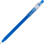 Pilot FriXion Ball ColorSticks Erasable Ballpoint Pens, Pack of 12, Medium Point, 0.7 mm, Blue Barrel, Blue Ink