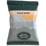 Green Mountain Coffee Ground Coffee, French Vanilla, 2.2 Oz Per Bag, Carton Of 50 Bags