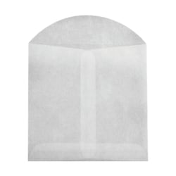 LUX Open-End Envelopes, 4in x 4in, Flap Closure, Glassine, Pack Of 250