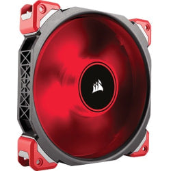 Corsair Air ML140 Cooling Fan - 1 Pack - 5.51in Maximum Fan Diameter - 725.6 gal/min Maximum Airflow - 2400 rpm - Magnetic Levitation - 4-pin PWM - Red LED - 1 pc(s) - Case