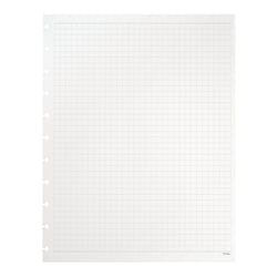 TUL Discbound Notebook Refill Pages, Letter Size, Graph Ruled, 50 Sheets, White