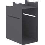 HON Fuse Undermount Storage Cubby Unit, 20inH x 10inW x 15inD, Charcoal Gray