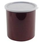 Cambro Crock With Lid, 2.7 Qt, Brown