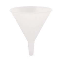 Winco Plastic Funnel, 5-1/4in, White