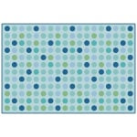 Carpets for Kids KID$Value PLUS Microdots Decorative Rug, 6ft x 9ft , Light Blue