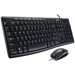 Logitech Media Combo Keyboard and Mouse, MK200