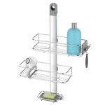 simplehuman Adjustable Shower Caddy, Brushed Aluminum