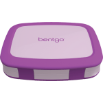 Bentgo Kids Lunch Box, 2inH x 6-1/2inW x 8-1/2inD, Purple