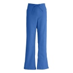 Medline ComfortEase Polyester/Cotton Modern Fit Ladies Tall Cargo Scrub Pants, 2X, Royal Blue