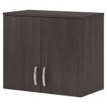 Bush Business Furniture Universal Wall Cabinet With Doors And Shelves, Storm Gray, Standard Delivery