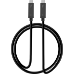 SIIG Thunderbolt 3 40Gbps Active Cable - 1M - First End: 1 x USB Type C Male Thunderbolt 3 - Second End: 1 x USB Type C Male Thunderbolt 3 - 5 GB/s - Black - TAA Compliant