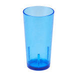 Cambro Del Mar Styrene Tumblers, 16 Oz, Sapphire Blue, Pack Of 36 Tumblers