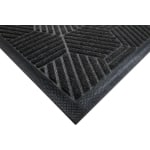 M + A Matting WaterHog Silver Mat, Cleated, 70inH x 143inW, Graphite