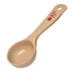 Measure Miser Solid Short-Handle Measuring Spoons, 2 Oz, Beige, Pack Of 12