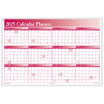 ComplyRight 2025 Calendar Planner, 36in x 24in, Burgundy