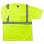 Ergodyne GloWear 8289 Type R Class 2 T-Shirt, 4X, Lime