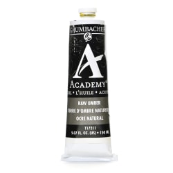 Grumbacher Academy Oil Colors, 5.07 Oz, Burnt Sienna, Pack Of 2