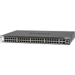 Netgear M4300 48x1G Stackable Managed Switch with 2x10GBASE-T and 2xSFP+ - 50 Ports - Manageable - Gigabit Ethernet, 10 Gigabit Ethernet - 10GBase-T, 1000Base-T, 10GBase-X - 3 Layer Supported - Modular - 1U High