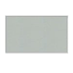 Ghent Aluminum Frame Vinyl Bulletin Board, 18in x 18in, Silver, Satin Frame