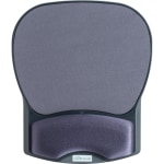 Compucessory Gel Wrist Rest with Mouse Pads - 8.70in x 10.20in x 1.20in Dimension - Charcoal - Gel, Lycra - 1 Pack