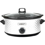 Brentwood Select SC-157W 7 Quart Slow Cooker, White - 270 W1.75 gal - White, Black