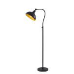 Adesso Wallace Floor Lamp, 56-1/2inH, Black