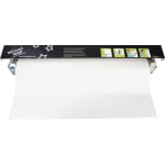 Wizard Wall 28in System Non-Magnetic Dry-Erase Whiteboard, 27 1/2in x 260in, Clear, 27525SBW