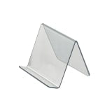 Azar Displays Tabletop Easels, Acrylic, 4 1/8inH x 5inW x 5inD, Clear, Pack Of 10