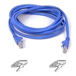 Belkin Patch Cord - RJ-45 Male - RJ-45 Male - 75ft - Blue