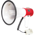 Pyle PMP58U Professional Piezo Dynamic 50W Megaphone With USB, 9-1/2inH x 9-1/4inW x 13-1/2inD, White